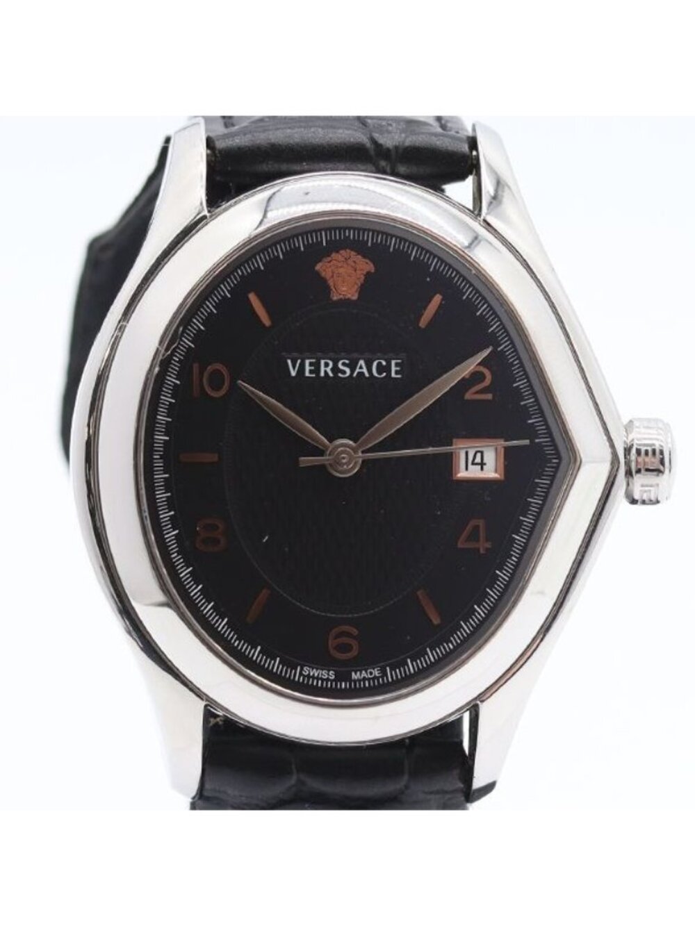 Versace Master Medusa Date Black Dial Watch